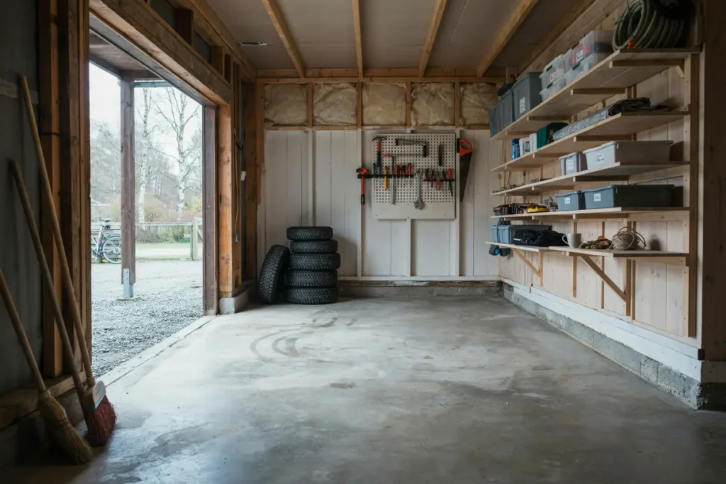 renovera garaget smart isolering golv och f rvaring som g r ytan mer anv ndbar ret runt